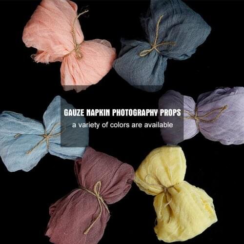 Retro Gauze Napkin Placemat Photography Props Multicolor Ins Gourmet Food Display Background Cloth Home Desktop Decorative Props