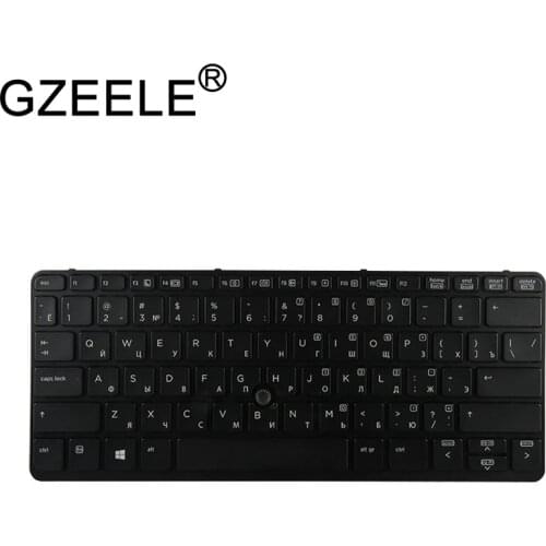 GZEELE Russian RU Keyboard for HP for Elitebook 720 G1 ,720 G2 ,725 G2 , 820 G1 ,820 G2 black keyboard without backlit