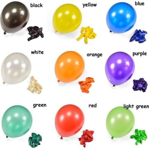 100pcs/lot 2.8g Gold Black Latex Helium Balloon Wedding Birthday Balloons Baby Shower Party Decor Supplies Kids Toy air globos