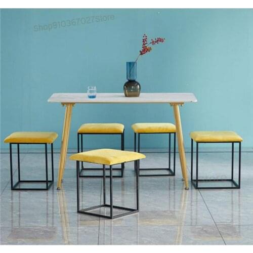 Nordic Creative Net Red Small Square Stool Multifunctional Household Dining Table Stool Rubiks Cube Five-in-one Combination Sto