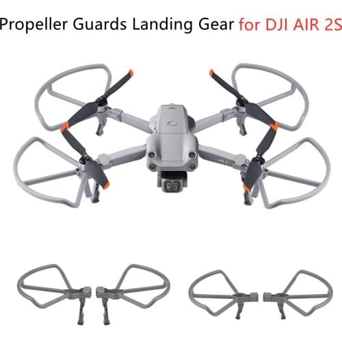 For DJI AIR 2S Propeller Guards Landing Gear Propellers Propeller Blade Bumper Extension Legs Shielding Ring Drone Accessoriess