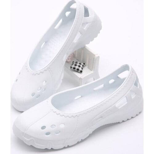 Tooth Beauty Work Shoes New Hollow Scrubs Shoes Womens Shoes Pet Grooming Lab Working Shoes Anti-static Autoclavable Clogs