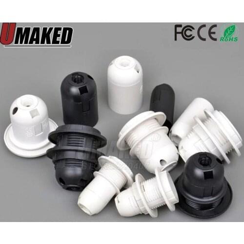 100pcs 6 model led Socket adapter E14 led lamp holder E27 lamp base Retardant Plastic bulb socket base lamp holder free shipping