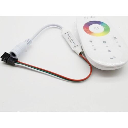 2.4G RF RGB Touch Remote Controller DC5-24V for WS2812B WS2811 SK6812 RGB Addressable Chip 5050 Smart Pixel Led Strip