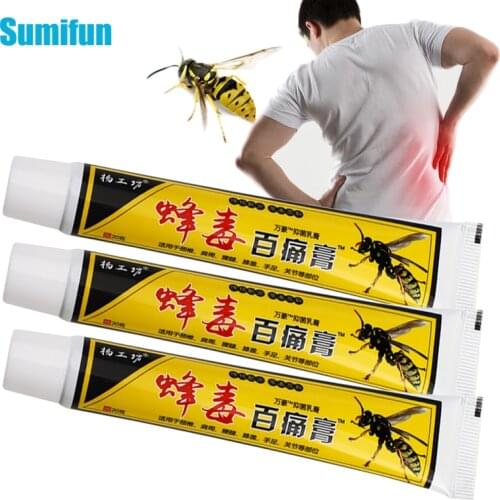 3Pcs Bee Venom Arthritis Cream Pain Relief Ointment Lumbar Spine Rheumatoid Neck Shoulder Body Sprain Orthopedic Oil Health Care