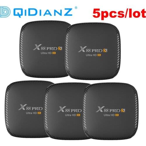 5pcs X88 PRO S Android 10.0 TV BOX H616 2.4G&5G Fast WiFi Support 4K 6K 3D With Bluetooth H.265 Fast Set Top TV Box Receiver