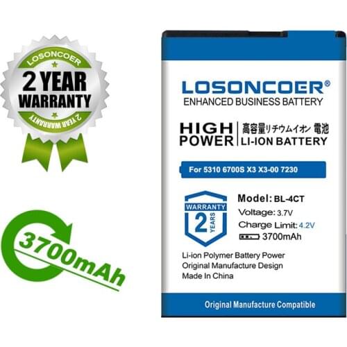 3600mAh BL-4CT BL4CT BL 4CT Battery For Nokia 5630 5310 6700S X3 X3-00 5300XM 2720 7210S 6700 6730 2720A 7210C 6600F Battery