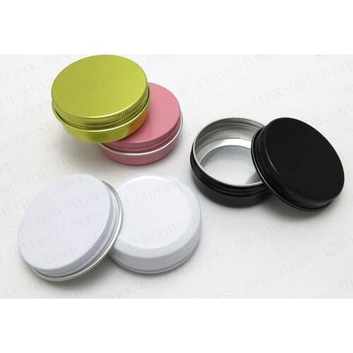30 X 30G Colorful aluminum jars 30ml 30 gram empty small metal tin boxes for skin care products container