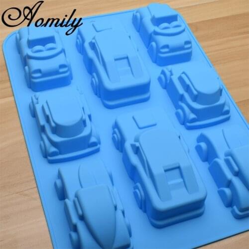 Amoliy Truck Car Fondant Silicone Mold Cake Decorating Tools Handmade Soap Mold Baking Tool Silicone Bakeware Baking Accessories