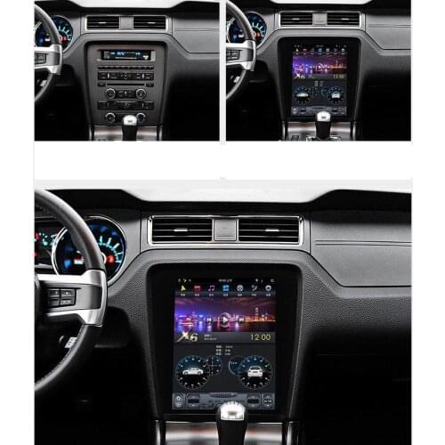 FOR Ford Mustang 2010-2014 128Gb Tesla Screen Carplay Android Car Multimedia Player Gps Head Unit 1 Din Auto radio