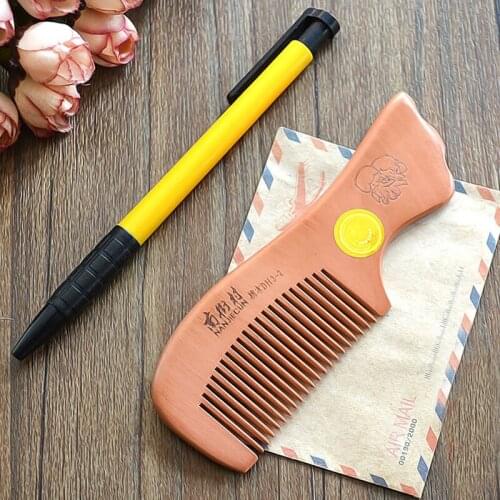 Mini Natural Peach Wood Combs Close Teeth Head Massage Hair Care Wooden Styling Tools Hairbrush Beauty Accessories Hair Comb