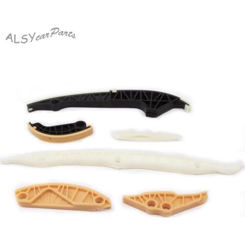 YMM New 6Pcs Timing Chain Guide Slide Block Repair Set For Audi A3 A6 TT VW Beetle Golf Skoda Seat EA888 MK3 06H 109 469 AH