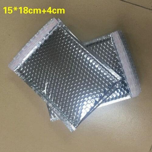 10pcs 15*18cm+4cm Bubble Mailing Envelope Bag Packaging Shipping Bags Bubble Mailers gold paper Padded Envelopes Gift Holders