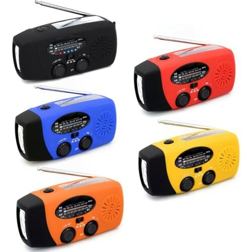 Multifunctional Radio Hand Crank Solar USB Charging FM AM WB NOAA Weather Radio Emergency Hand Crank Weather Radio