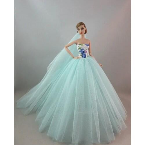 New Party For Barbie wedding dress Clothes For Barbie Doll Skirt Outfits Barbie Clothing