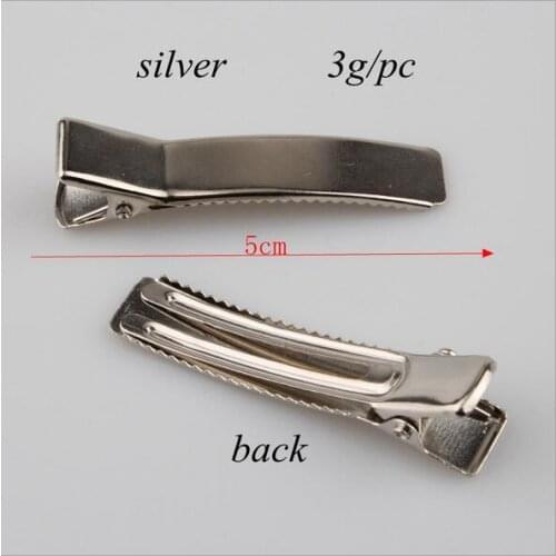 Wholesale Cheap 100 pcs / lot DIY silver brooch with clip for the production of corsage and hair jewelry