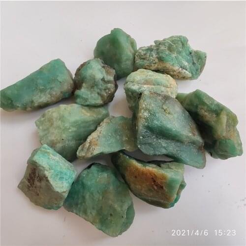 Wholesale Natural Amazonite Stone Aquarium Fish Tank Decoration Rough Stone Minerals Specimen Rock Stone Reiki Healing Home Deco