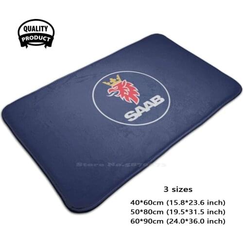 Saab 2000 Logo 3 Sizes Home Rug Room Carpet Saab Trollhatten Griffen Car Automobile Company Logo