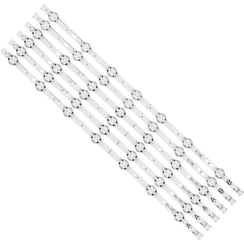 New original 7LED 460mm LED backlight strip for Toshiba 49U5766DB 49U6663DB VESTEL 49 UHD DRT VNB A B type VES490QNDL-2D-U11
