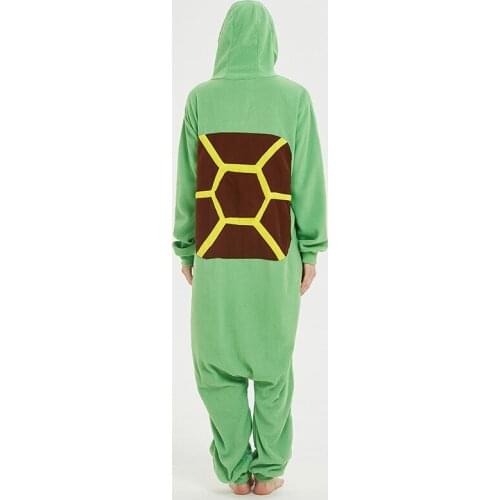 Jeanie Turtle Kigurumi Onesies For Women Animal Pajamas Adults Onsie For Halloween Cosplay Cartoon Costume Sleepwear Bodysuit