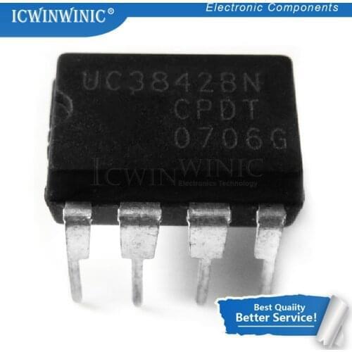 100piece UC3842BN DIP8 UC3842B UC3842 DIP Switch controller In Stock