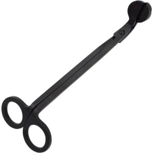 18CM Stainless Steel Candle Wick Trimmer Oil Lamp Trim scissor Cutter Snuffer Tool Hook Clipper Dropshiping M083