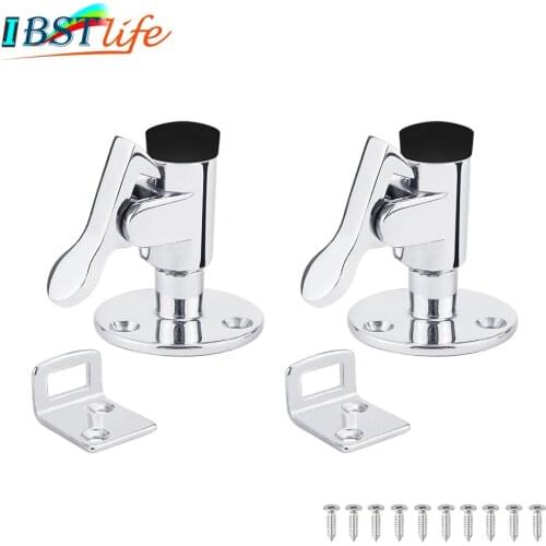 2X Stainless Steel 316 Boat Door Stop Stopper Catch Door Holder Knob Yacht RV Motorhome Camper Spring Latch Marine Hardware