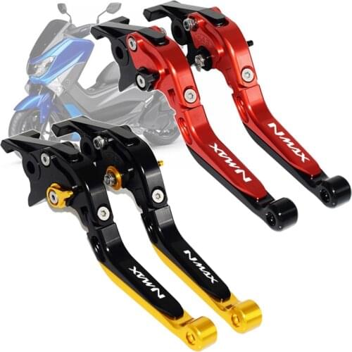 Motorcycle Scooter Accessories Folding Extendable Left Right Brake Levers For YAMAHA NMAX155 NMAX125 NMAX150 NMAX 125 150 155