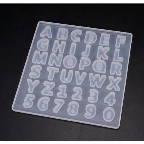 Alphabet A To Z Silicone Mold Capital Letter Soft Mold for UV Resin Mold Epoxy Resin Art Supplies Resin Mold