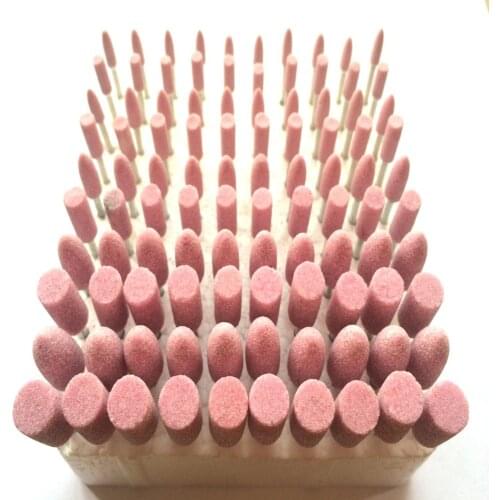 100PCS/set Dental Gravel Mounted Point Burs 2.35mm 3mm Bullet Cylinder Shape