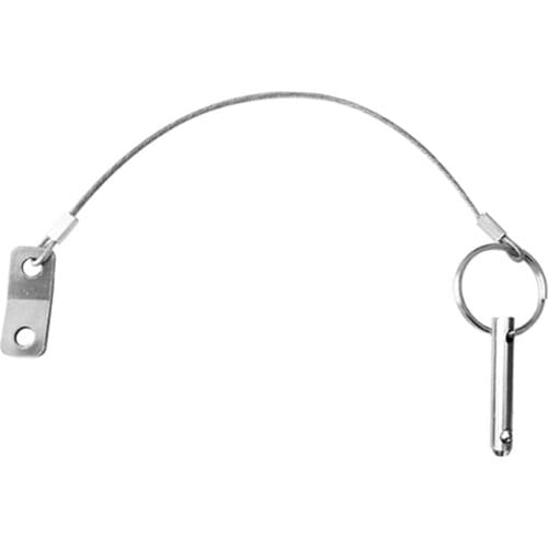 Quick Release Pin 1/4'', Stainless Steel with Lanyard, Bimini Boat Top Pin