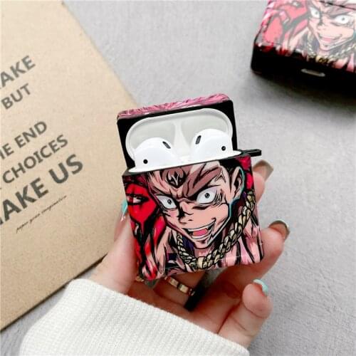Cute Anime Jujutsu Kaisen Satoru Gojo Comics Earphone Case For Airpods 2 1 Pattern Soft TPU Headphone Cover for Airpods Pro 3