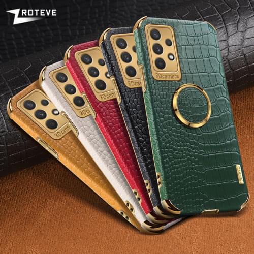 A72 Case ZROTEVE Crocodile Pattern Leather Coque For Samsung Galaxy A52 A22 A32 4G 5G A31 A41 A51 A71 A02 A02S A12 A42 A82 Cover