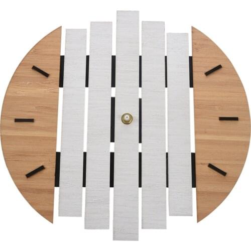 Xylophone Wooden Wall Clock Modern Design Vintage Rustic Shabby Clock Quiet Art Watch Home Decoration