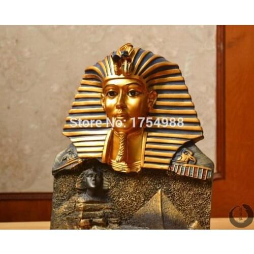 Egypt theme room escape game Rotate the Pharaoh Statues to right p open the lock Takagism game real life escape room game props