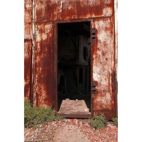 Broken Wall Door Brick Photo Backgrounds Vinyl Cloth Backdrop Photography Props for Children Baby Portrait Pets Toy Photoshoot