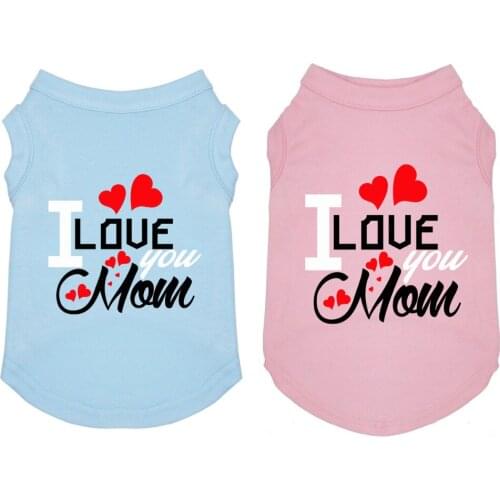"LOVE" Printed Pet Puppy Clothes Shirts Tee Clothes T Shirts for Summer for Small Medium Large