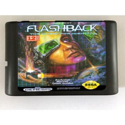 Flashback Game Cartridge Newest 16 bit Game Card For Sega Mega Drive / Genesis System