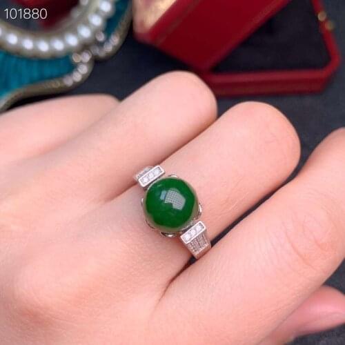 KJJEAXCMY boutique jewelry 925 sterling silver inlaid natural jasper gemstone womens luxury ring support detection