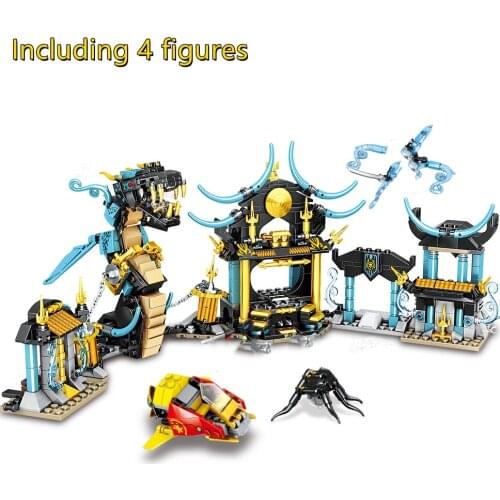 New 2021 Season 15 Temple of the Endless Sea Model Building Blocks Bricks Sets Classic Dolls Kids Toys For Children Gift