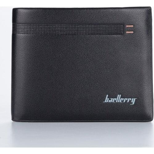 New Top Men Wallet PU Leather Fashion Simple England Style Card Holder Short Slim Portable Mens Wallets Male Perse Card Case