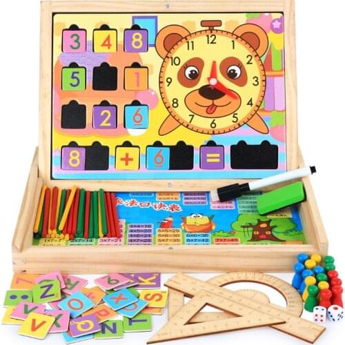 Montessori Toys Kids Intelligence Wooden Math Educational Toys Number Counting Sticks Toy Children Mathematics Teaching Wood Box