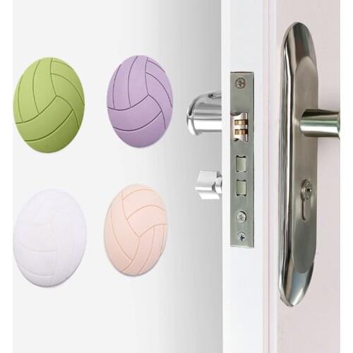 Soft Rubber Pads To Protect The Wall Or Floor Self Adhesive Door Stopper Volleyball Modelling Door Fender Non-slip Stickers