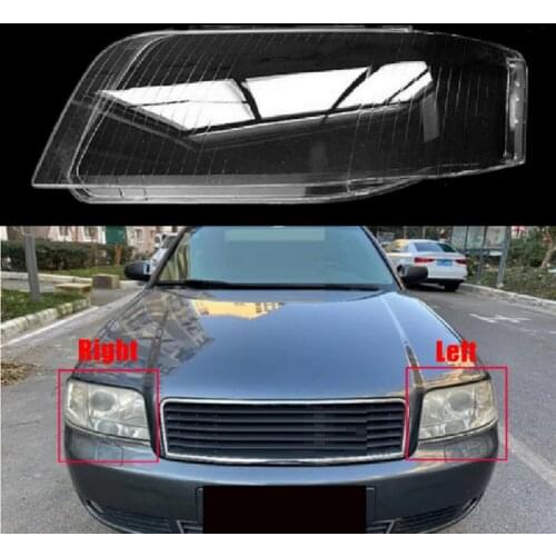 Car Headlamp Lens For Audi A6 C5 2003 2004 2005 Headlight Cover Front Headlamps Transparent Lampshades Lamp Shell