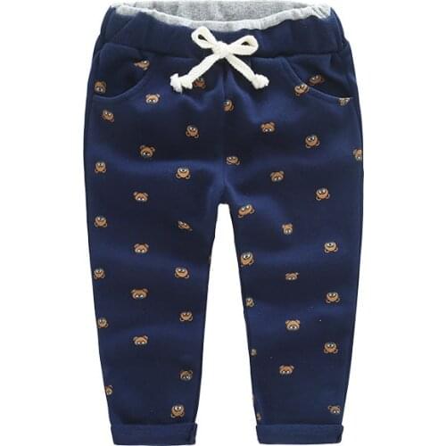2020 new hot sale spring autumn Kids Pants Boys Casual Print bear cotton harem Pants baby Girls Children Fashion Trousers 2-7Y