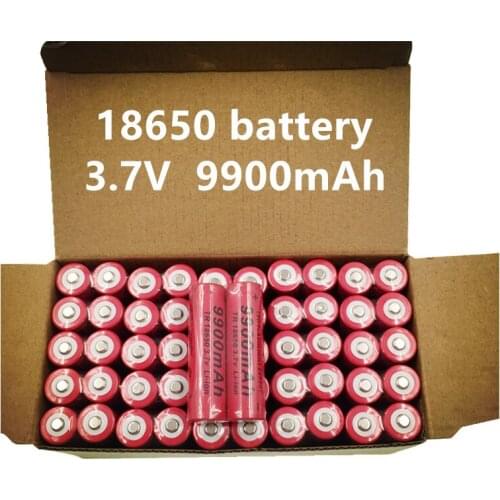 2021 New 18650 battery 3.7V 9900mAh rechargeable li-ion battery for Led flashlight Torch batery litio battery+ Free Shipping