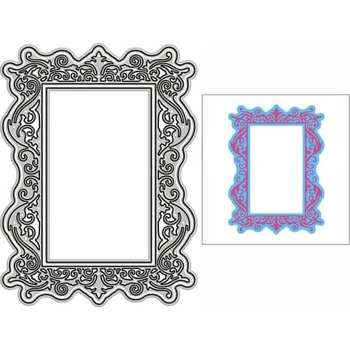 New Lacy Rectangle Frame Craft Embossing Mold 2021 Metal Cutting Dies for DIY Decorative Scrapbooking Album Card Making No Stamp