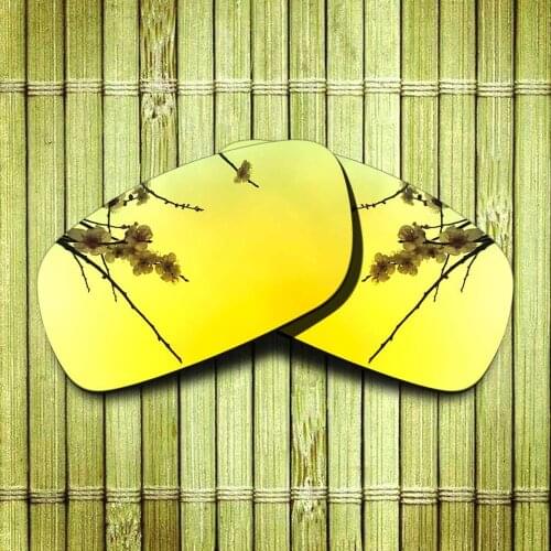 Polarized Replacement Lense For-Oakley Crankshaft Sunglasses Frame True Color Mirrored Coating - Yellow Options