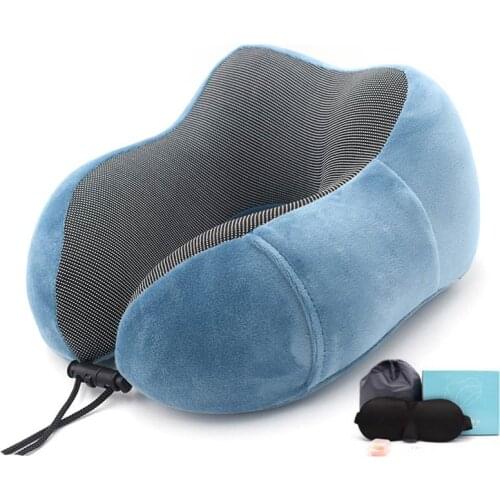 Portable Travel Pillow For Adult Children Memory Foam U-shaped Pillow Neck Pillow Car Seat Office Airplane Sleeping Cushion