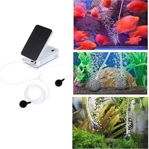 Portable Solar Air Pump Built-in Rechargeable Battery Solar Oxygen Pump Aquarium Fish Tank Oxygen Pump